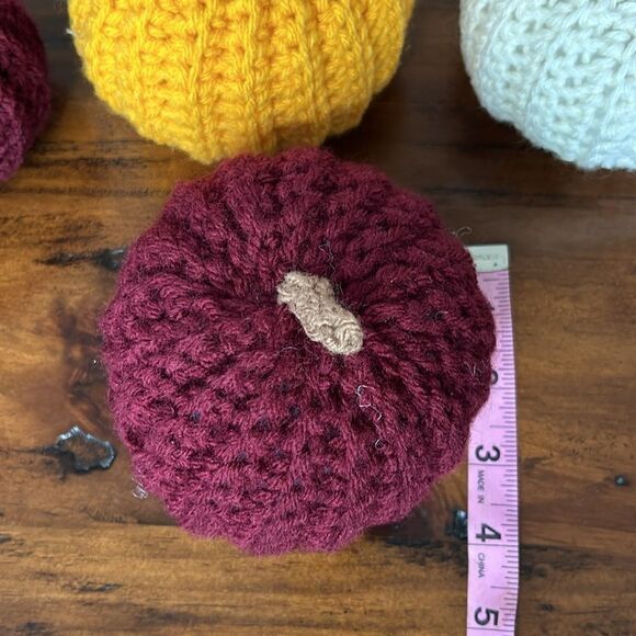 Handmade pumpkins 9 bundle 3 colors NEW - Picture 5 of 6